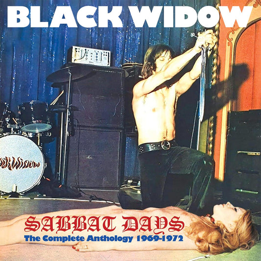 Black Widow band performance image on a six-CD box set cover.