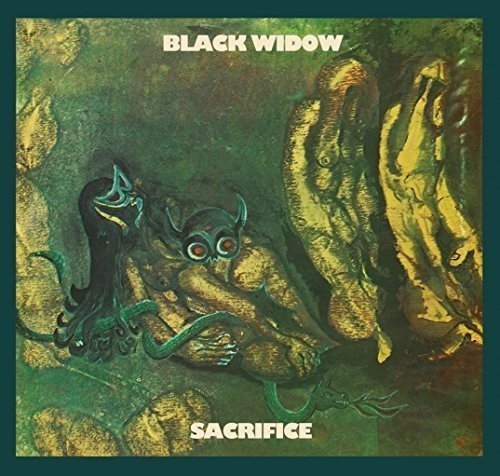 Album cover art featuring a green-toned illustration of a woman and spider.