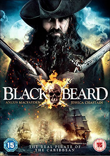 DVD cover art featuring a pirate holding two pistols above a burning skull.