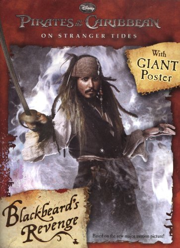 Pirates of the Caribbean book cover featuring Captain Jack Sparrow and Blackbeard.
