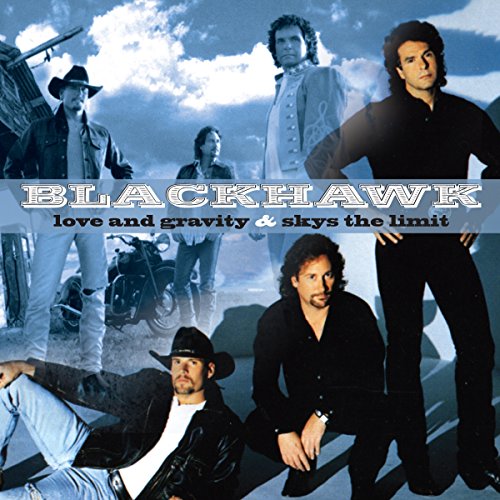 Blackhawk band members in western attire, album cover for "Love And Gravity.