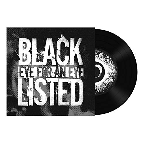 Black vinyl record with an eye design on the label and its cover.