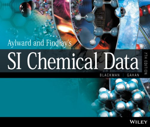 Book cover for Aylward and Findlay's SI Chemical Data, 7th Edition with molecular graphics.
