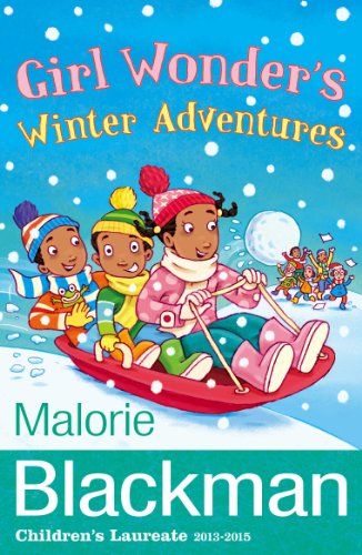 Book cover: three children sledding down a snowy hill.