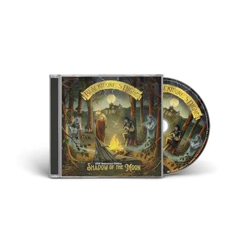 CD case and disc featuring a fantasy forest scene with figures around a fire.