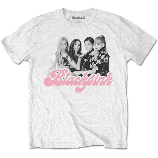 Dip-dye t-shirt featuring a photo of the K-pop group Blackpink.