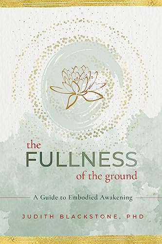 Book cover with a gold lotus illustration on a green and gold background.