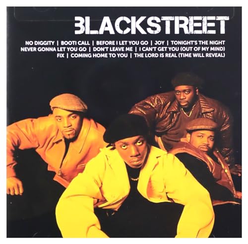 Blackstreet "Icon" CD cover featuring four men in 90s fashion.