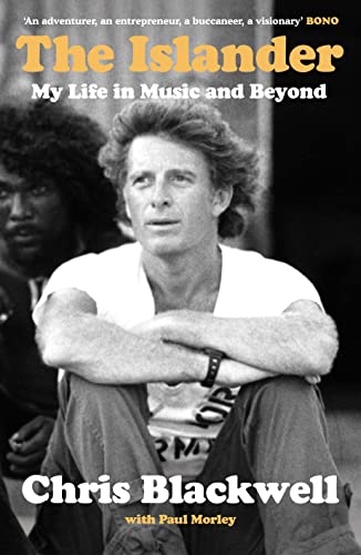 Book cover: "The Islander" by Chris Blackwell, featuring a portrait of the author.