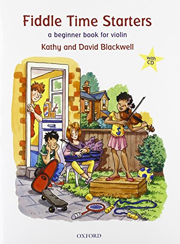 Book cover: children playing violin and other instruments outdoors.