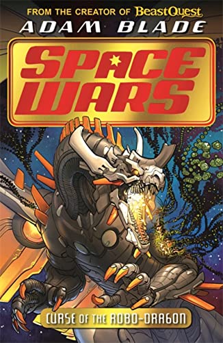 Book cover featuring a metallic, robotic dragon with glowing orange eyes.