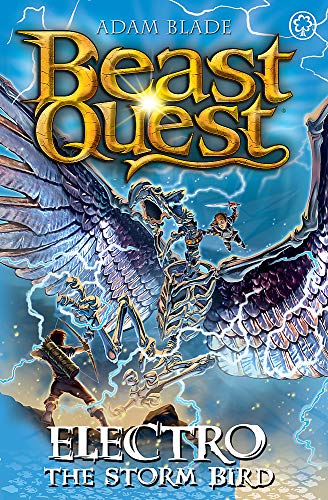 Book cover featuring a large, winged beast and battling heroes.