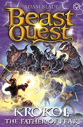 Book cover featuring a monstrous, armored figure and a young hero.