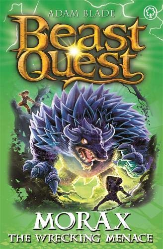Book cover featuring a knight facing a large, blue, spiky beast.