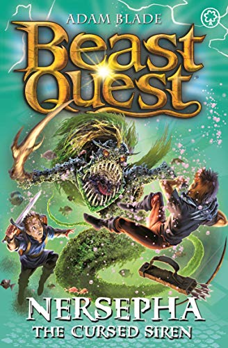 Book cover: two boys fighting a large, monstrous green siren.