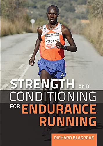 Book with sports cover, likely featuring a runner, on strength training for endurance running.