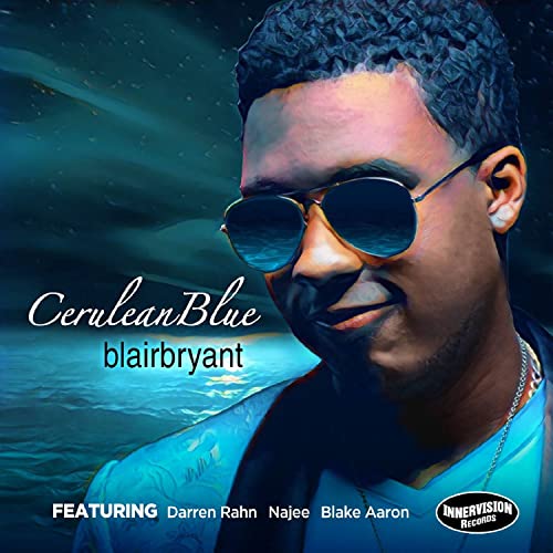 CD cover featuring a man with sunglasses against a blue, textured background.