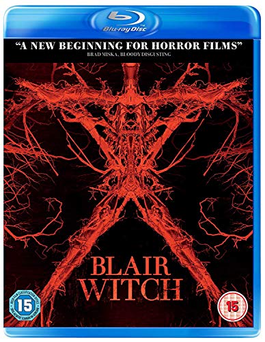 Blair Witch Blu-ray cover featuring a red, tree-like figure against a black background.