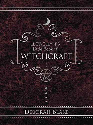 Book cover with silver crescent moon, pentacle, and ornate lettering.