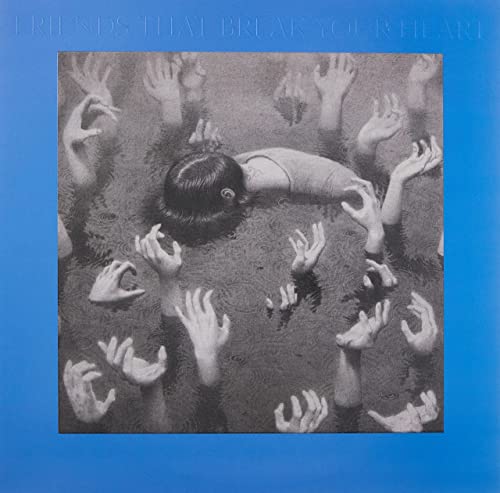 Album cover: person in water surrounded by reaching hands.