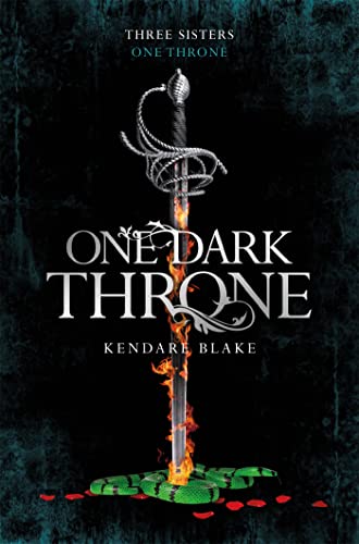 Book cover featuring a sword engulfed in flames, piercing a green snake on black.