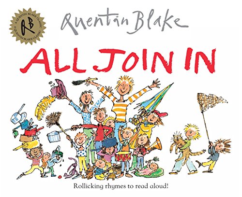 A group of children in Quentin Blake's whimsical drawing style on a book cover.