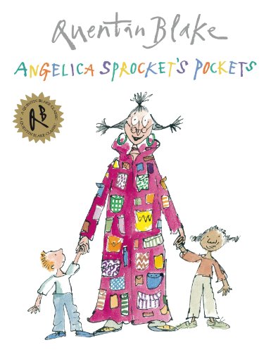 Quentin Blake illustration of a tall woman holding hands with two children.