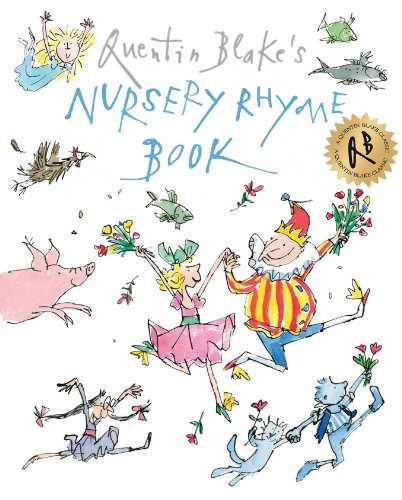 Quentin Blake illustrated cover of a children’s nursery rhyme book.