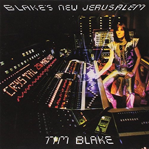 Album cover: Tim Blake seated at a complex sound mixing console.