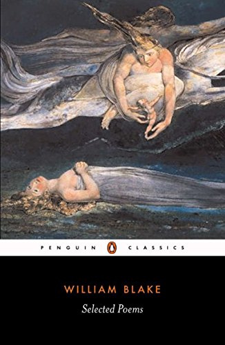Book cover: “Selected Poems” by William Blake, featuring a painting of figures.