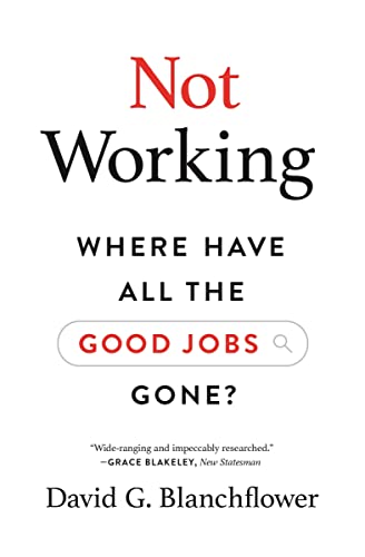 Book cover: "Not Working: Where Have All the Good Jobs Gone?" by David G. Blanchflower.