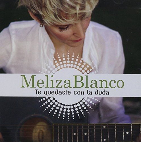 Blonde woman in white shirt with guitar, overlaid with green and black text.