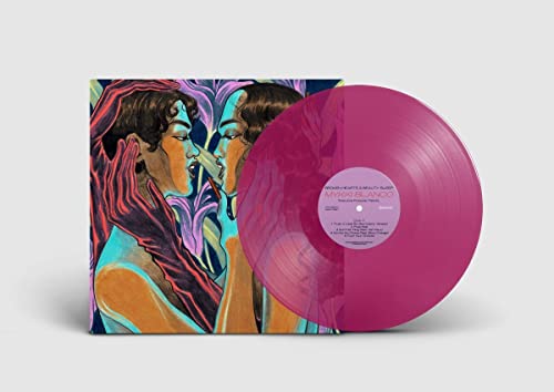 Mykki Blanco vinyl record with illustrated cover art featuring two figures and purple disc.