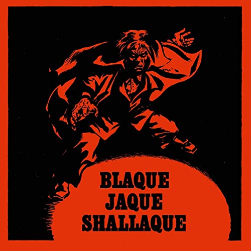 Red and black album cover featuring a dramatic, illustrated figure.