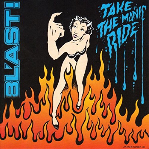 CartoonCLBHHHCD cover featuring a horned woman standing in orange and yellow flames.