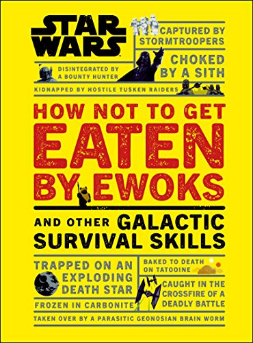 Yellow book cover with "Star Wars" title and survival skill scenarios.