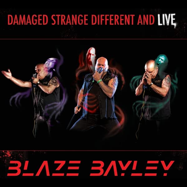 Blaze Bayley album cover featuring three images of the singer performing.