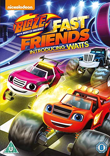 DVD cover featuring Blaze and the Monster Machines characters racing on a track.