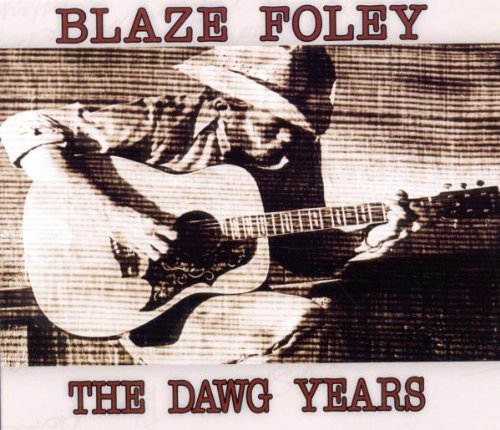 "Album cover with sepia-toned image of man playing guitar, titled 'Blaze Foley - The Dawg Years'."