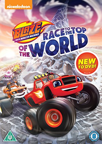 DVD cover for "Blaze and the Monster Machines" featuring monster trucks.