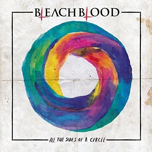 CD cover: watercolor spiral design with band name "Bleach Blood".