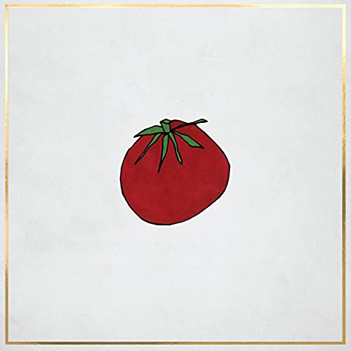 Square album cover with a simple, hand-drawn red tomato illustration.
