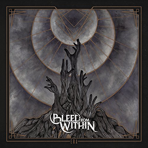 Album cover for Bleed From Within's "Era" featuring dark, gnarled trees.