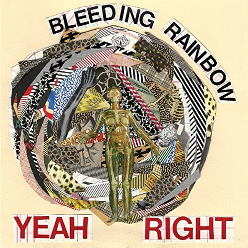 Collage album cover for "Yeah Right" featuring a fragmented figure.