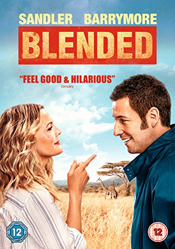 DVD cover for "Blended" featuring Adam Sandler and Drew Barrymore.