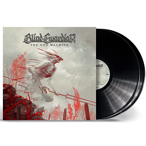 Blind Guardian vinyl record, "The God Machine," with fantasy artwork.