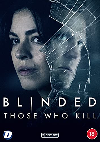 DVD cover showing a woman's face partially reflected in shattered glass on dark background.