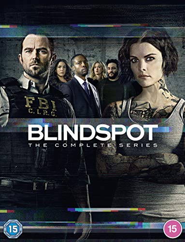 DVD cover for "Blindspot" featuring a cast of serious-looking characters.