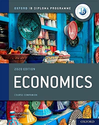 Economics textbook cover with colorful pottery and the Oxford University logo.