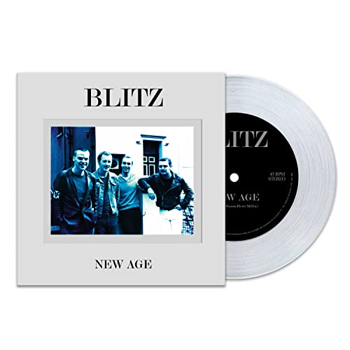 Blitz - New Age" 7-inch vinyl record with band photo on the cover.